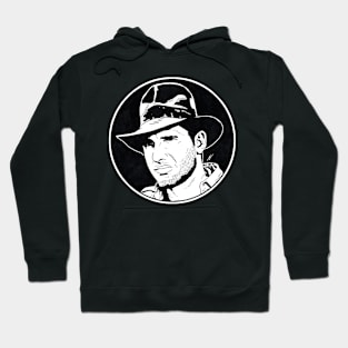 INDIANA JONES - Raiders of the Lost Ark (Circle Black and White) Hoodie